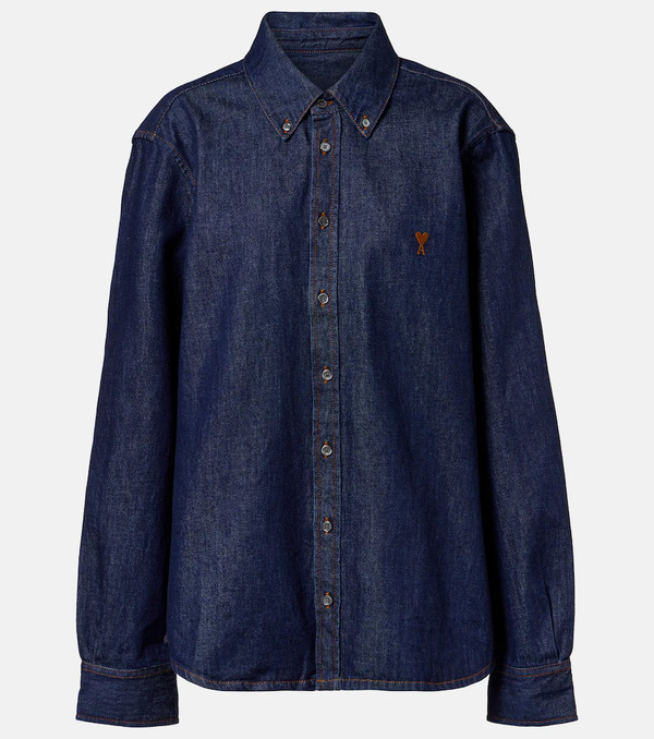  Ami Paris Ami Paris Ami De Cåur Denim Shirt 