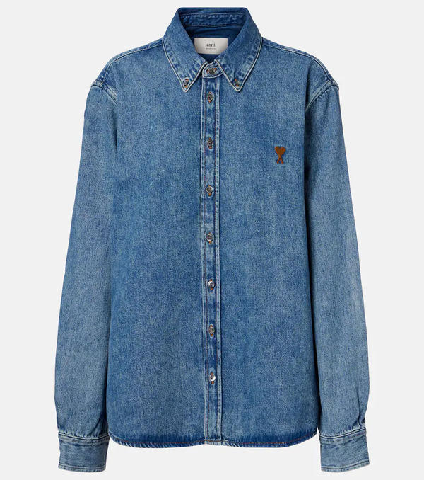  Ami Paris Ami Paris Ami De Cåur Denim Shirt 