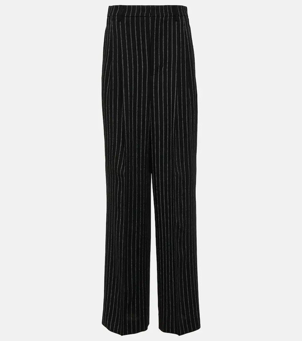  Ami Paris Ami Paris High-rise Wool Wide-leg Pants 