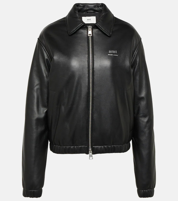  Ami Paris Ami Paris Leather Jacket 