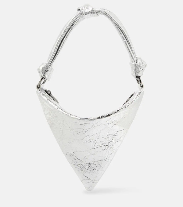  Amina Muaddi Amina Muaddi Cameron Mini Leather Shoulder Bag 