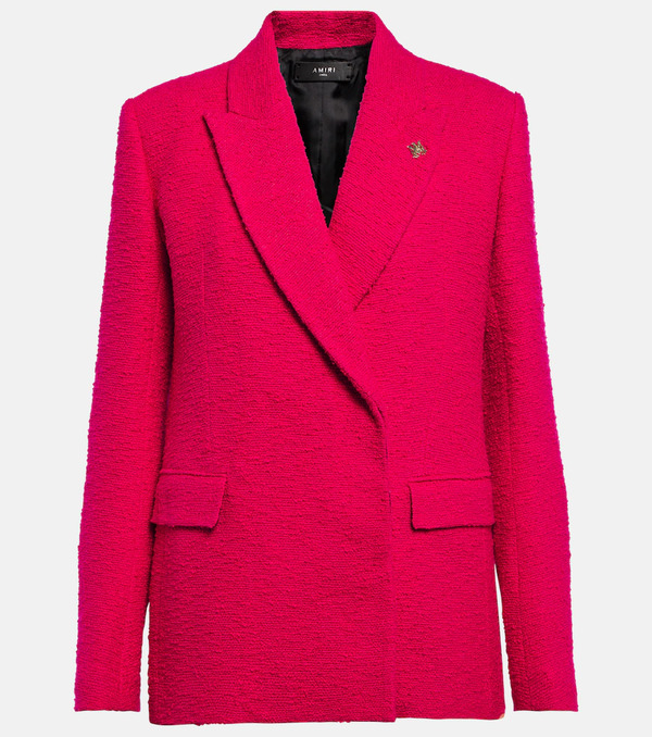  Amiri Amiri Double-breasted Bouclã© Blazer 