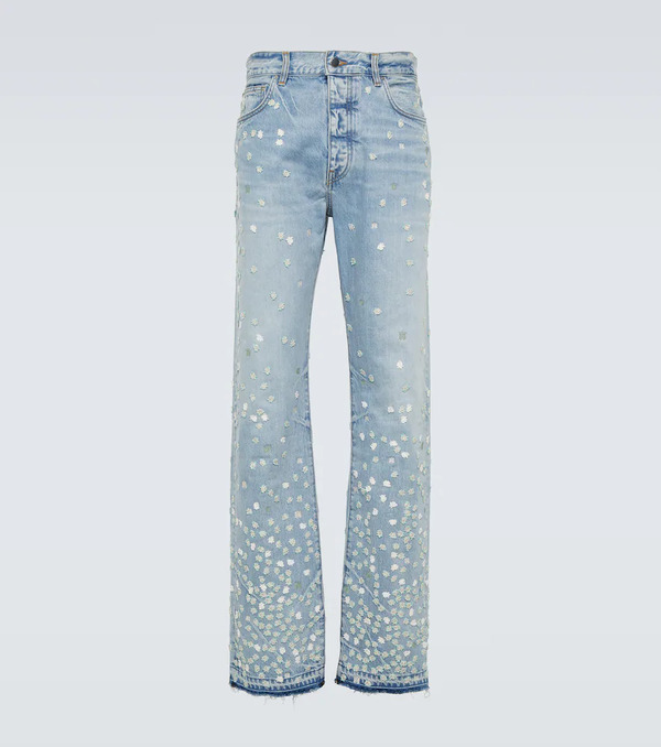  Amiri Amiri Floral Straight Jeans 