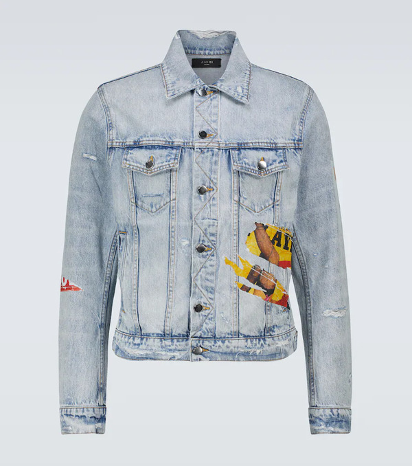  Amiri Amiri Playboy Denim Trucker Jacket 