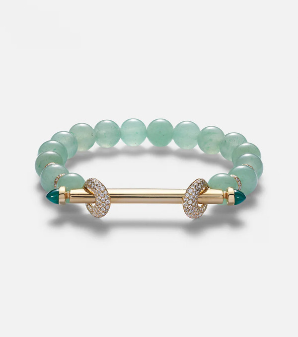  Ananya Ananya Chakra 18kt Gold Bracelet With Gemstones 