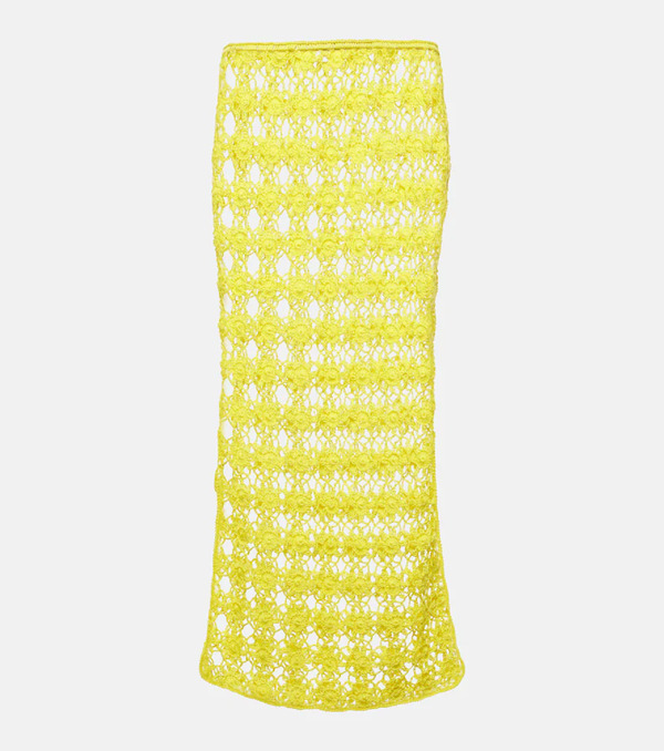  Anna Kosturova Anna Kosturova Bella Crochet Cotton Maxi Skirt 