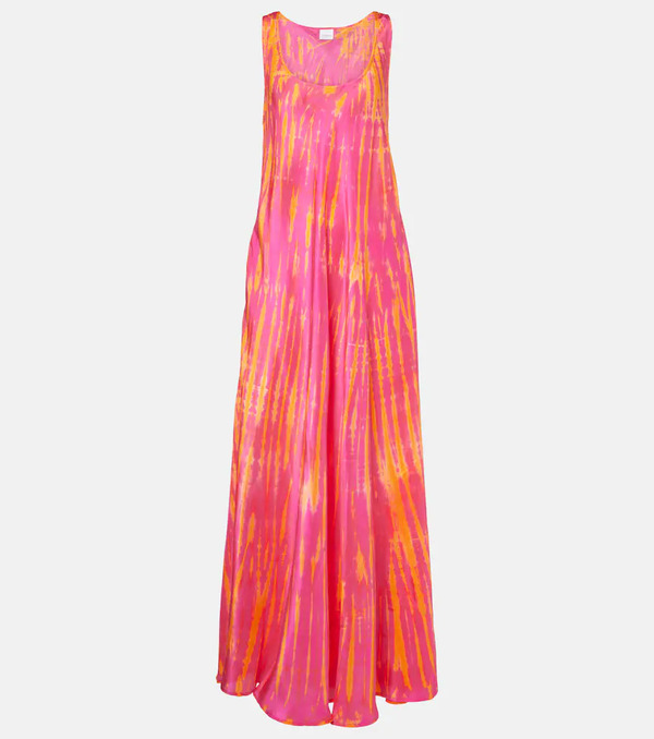  Anna Kosturova Anna Kosturova Camille Silk Maxi Dress 
