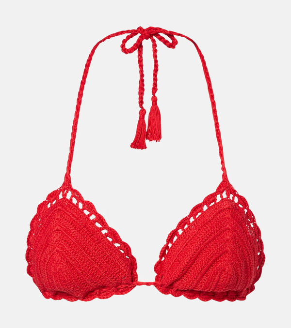  Anna Kosturova Anna Kosturova Crochet Cotton Bikini Top 