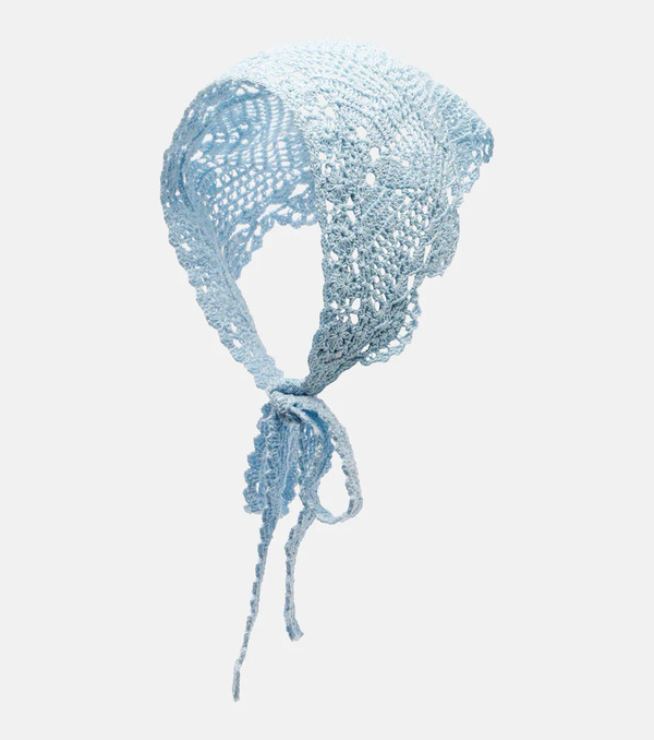  Anna Kosturova Anna Kosturova Crochet Cotton Head Scarf 