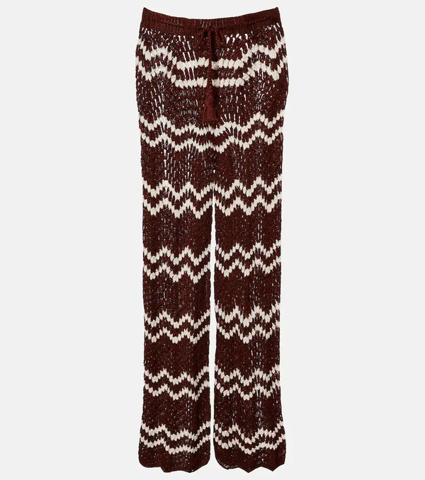  Anna Kosturova Anna Kosturova Crochet Cotton Straight Pants 