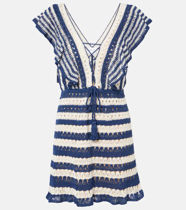  Anna Kosturova Anna Kosturova Farrah Crochet Cotton Minidress 