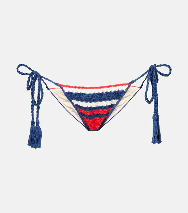  Anna Kosturova Anna Kosturova Gabrielle Crochet Cotton Bikini Bottoms 