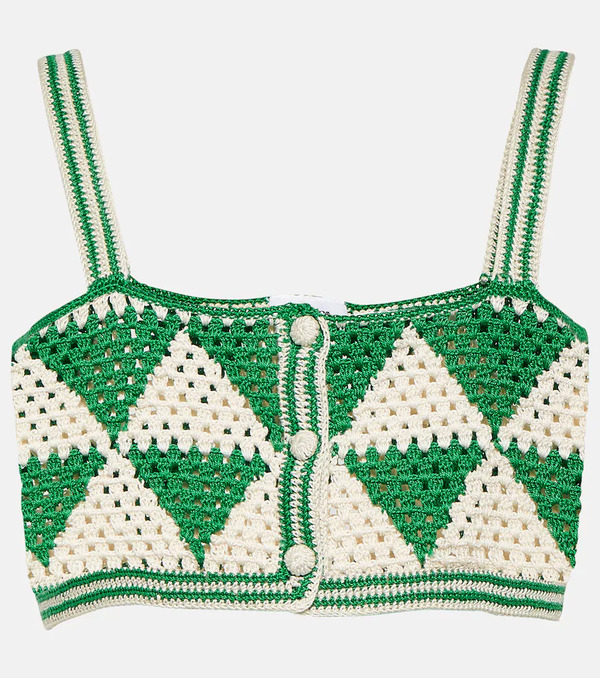  Anna Kosturova Anna Kosturova Maija Crochet Crop Top 