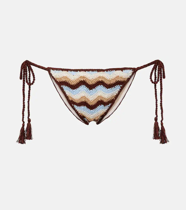  Anna Kosturova Anna Kosturova Summer Chevron Crochet Cotton Bikini Bottoms 