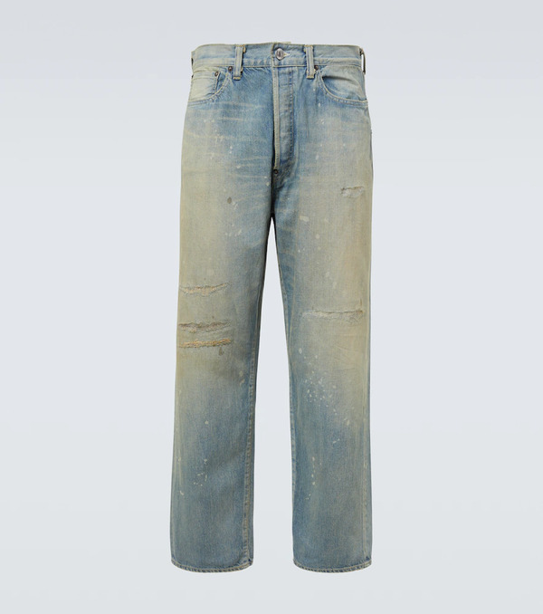  A.presse A.presse No. 37 Distressed Straight Jeans 