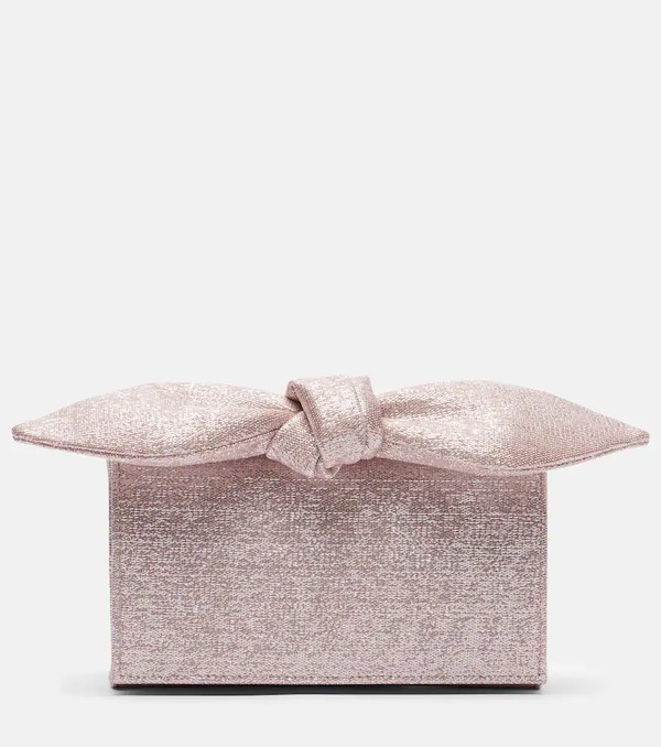  Aquazzura Aquazzura Bow Tie Twill Clutch 