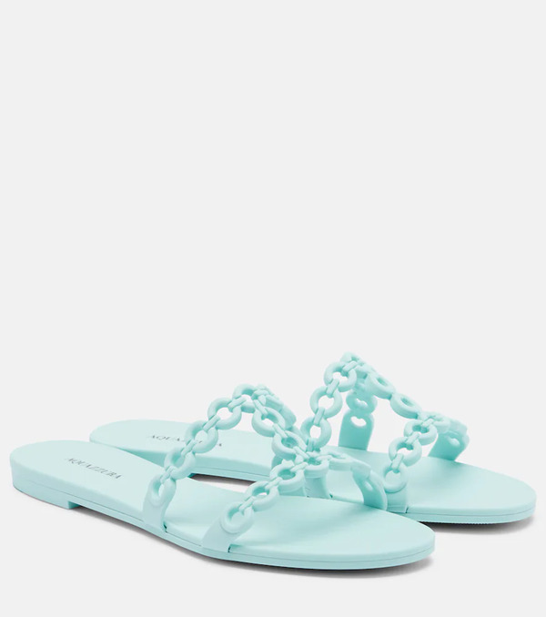  Aquazzura Aquazzura Infinity Chain Jelly Slides 