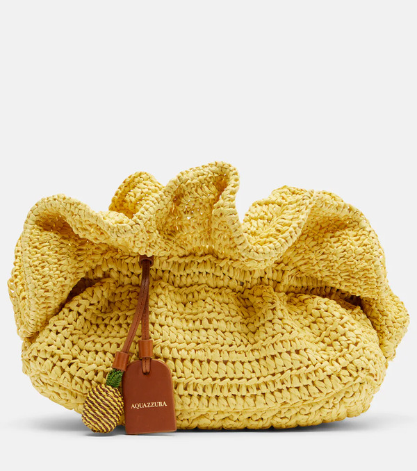  Aquazzura Aquazzura Paradise Raffia Clutch 