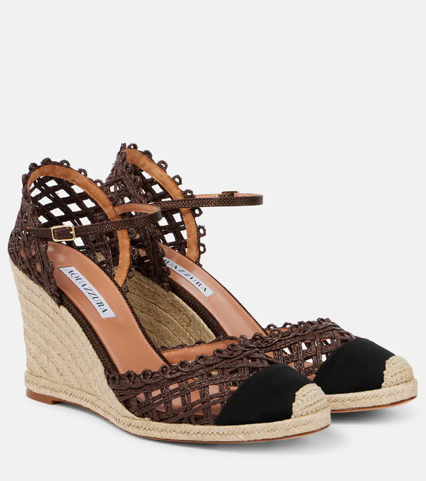  Aquazzura Aquazzura Sunburst 100 Espadrille Wedges 
