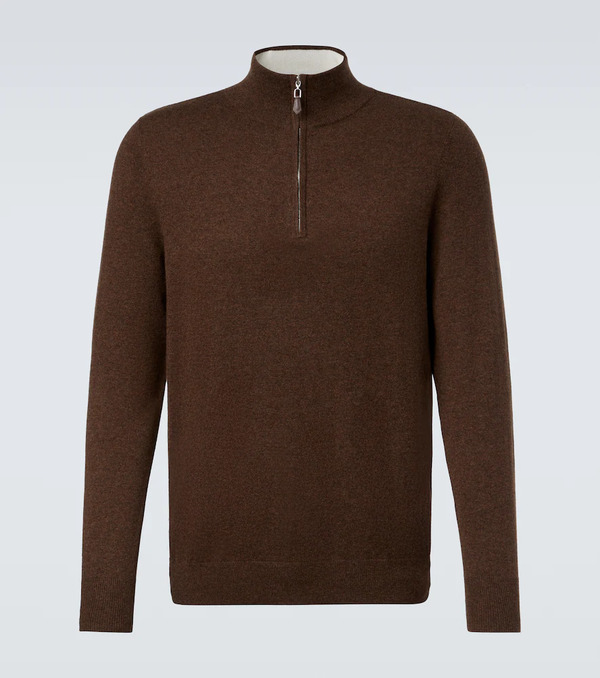  Arch4 Arch4 Mr Fenchurch Cashmere Half-zip Sweater 