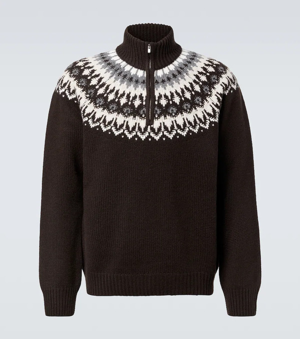  Arch4 Arch4 Mr Saint Gervais Fair Isle Cashmere Sweater 