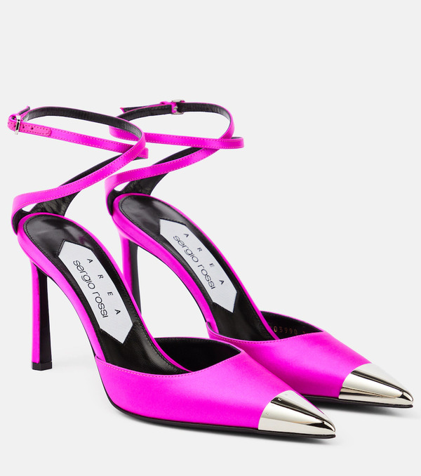  Area Area Amazona Slingback Leather Pumps 