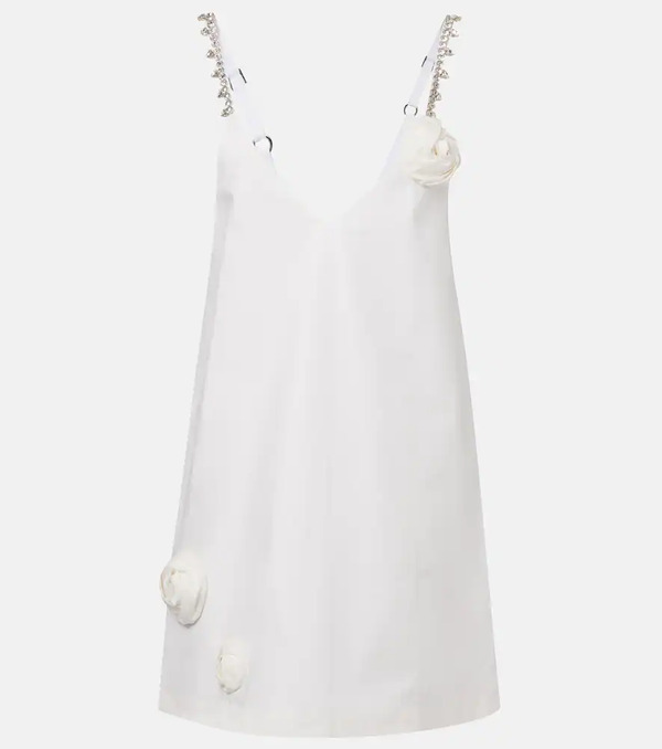  Area Area Embellished Floral-appliquã© Minidress 