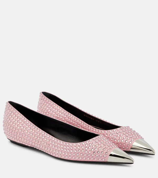  Area Area Rhinestone-embellished Ballet Flats 