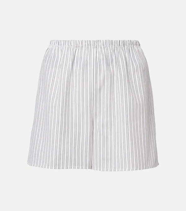  Asceno Asceno Cairo Striped Cotton-blend Shorts 