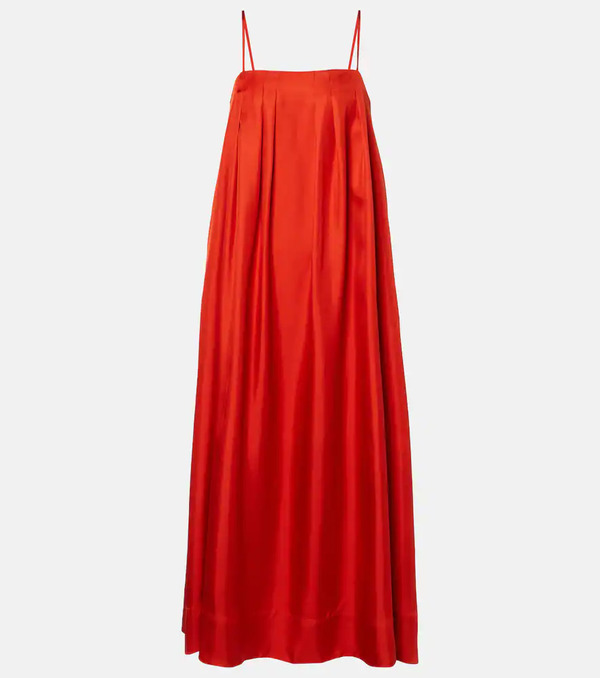  Asceno Asceno Heather Silk Twill Maxi Dress 