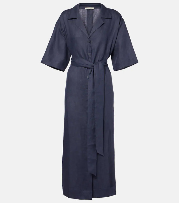 Asceno Asceno Larnaca Linen Midi Dress 
