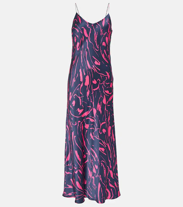  Asceno Asceno Lyon Printed Silk Maxi Dress 