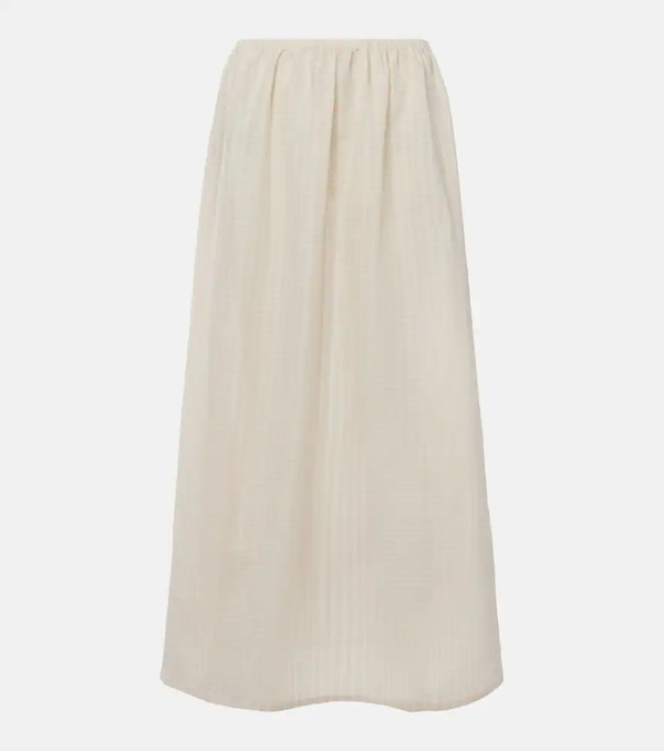  Asceno Asceno Rafaela Cotton And Linen Maxi Skirt 