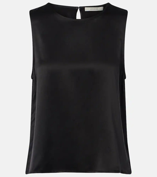  Asceno Asceno Sofia Silk Charmeuse Tank Top 