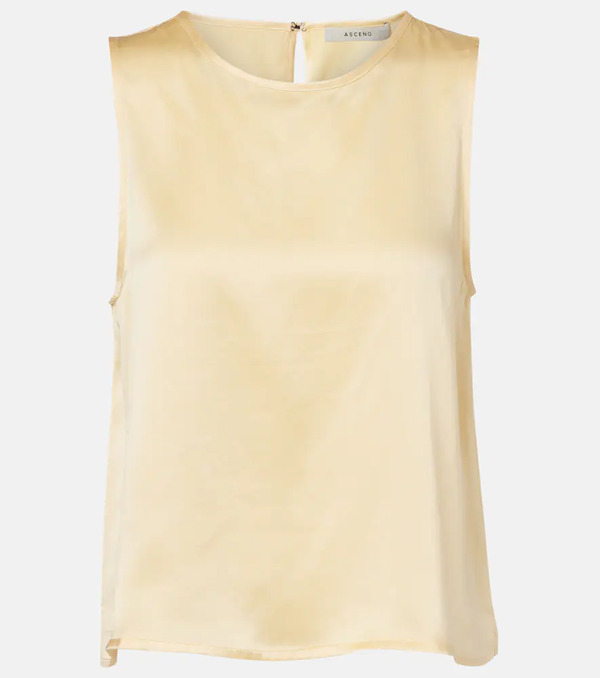  Asceno Asceno Sofia Silk Charmeuse Tank Top 