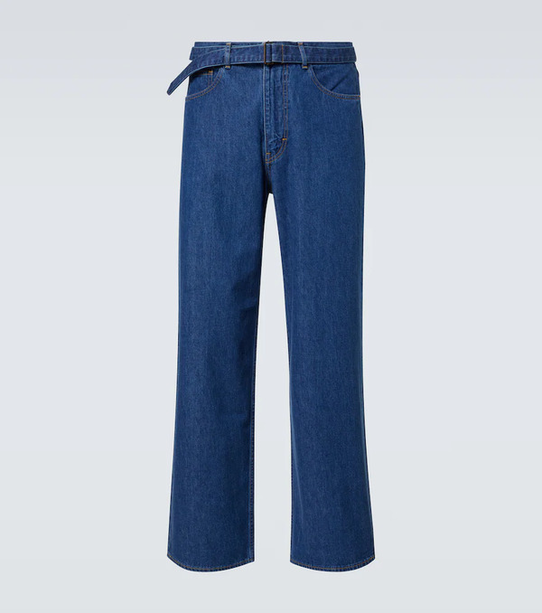  Auralee Auralee Belted Straight Jeans 