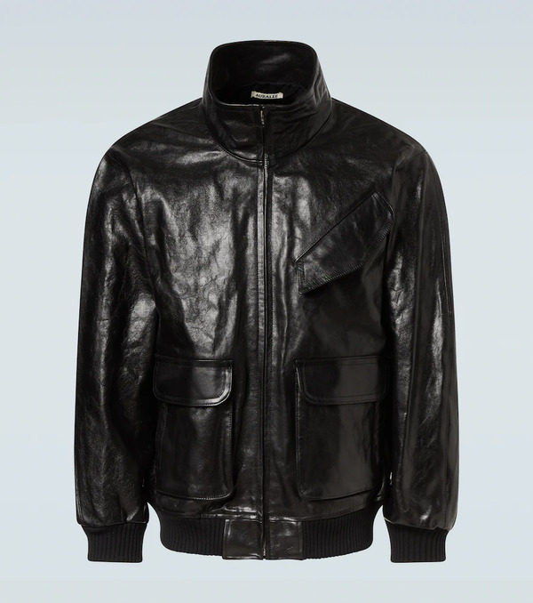  Auralee Auralee Leather Blouson Jacket 