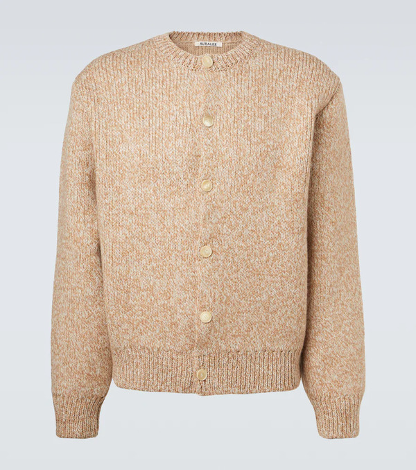  Auralee Auralee Wool And Alpaca-blend Cardigan 