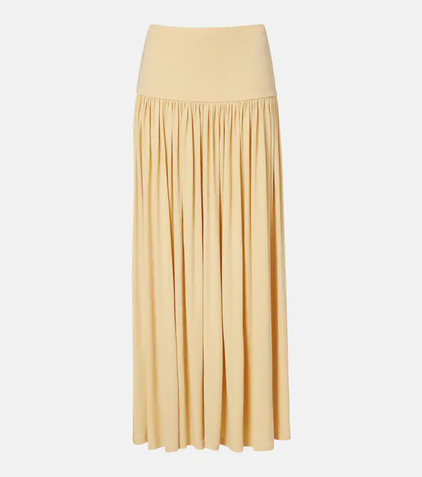  Aya Muse Aya Muse Gathered Jersey Maxi Skirt 