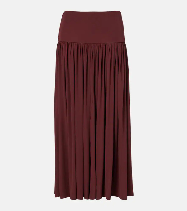  Aya Muse Aya Muse Gathered Jersey Maxi Skirt 
