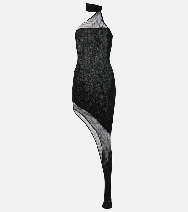  Aya Muse Aya Muse Larsen Asymmetric Midi Dress 