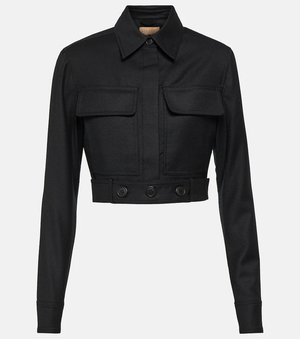  Aya Muse Aya Muse Myca Cropped Wool Jacket 