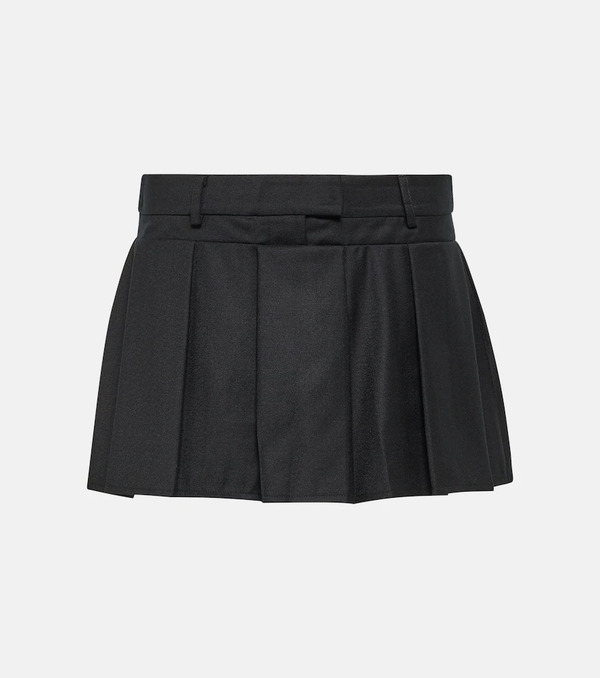  Aya Muse Aya Muse Myca Pleated Wool Miniskirt 