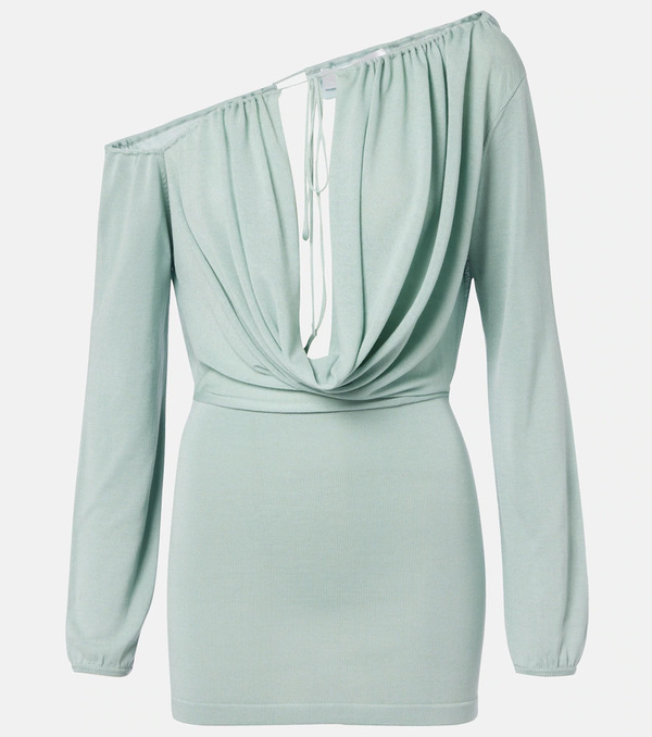  Aya Muse Aya Muse Sola Asymmetric Draped Minidress 