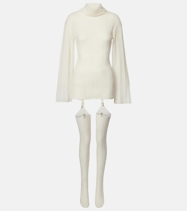  Aya Muse Aya Muse Wool-blend Minidress 