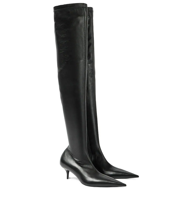  Balenciaga Balenciaga Avenue Leather Over-the-knee Boots 