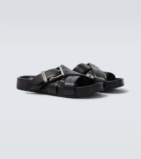  Balenciaga Balenciaga Belt Leather Mules 