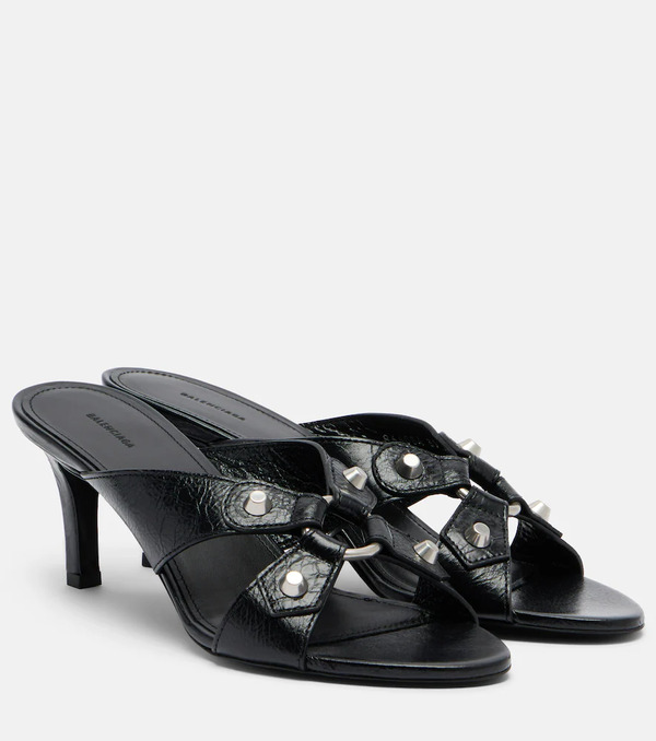  Balenciaga Balenciaga Cagole Leather Mules 