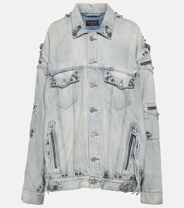 Balenciaga Balenciaga Cagole Oversized Denim Jacket 