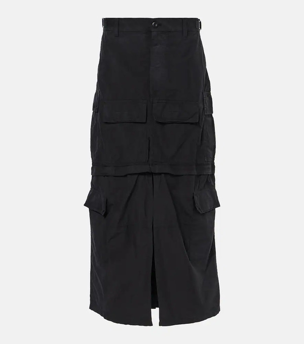  Balenciaga Balenciaga Cotton-blend Ripstop Cargo Skirt 